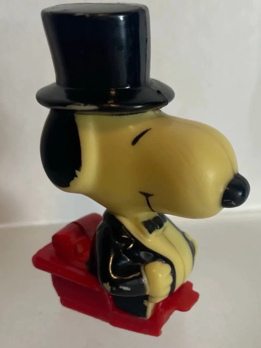 Vintage Snoopy Plastic Figure From 1950s Hong Kong Car PLEASE READ Snoopy Only